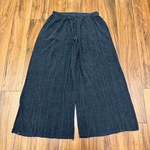 Barefoot Dreams Cozychic UltraLite Wide Leg Palazzo Crop Pants Womens Small